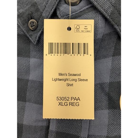 NWT Duluth Trading Co Seawool Lightweight Flannel Long Sleeve Shirt size XL - Picture 5 of 7